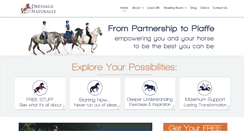 Desktop Screenshot of dressagenaturally.net