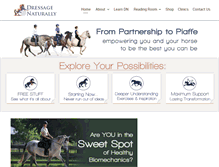 Tablet Screenshot of dressagenaturally.net